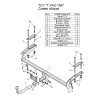 T-VAZ-18A TAVIALS ТСУ со съемным шаром для ВАЗ 2123 Chevrolet Niva / Шевроле Нива / Шнива 1999-2020, Lada Niva 2020-2021, Lada Niva Travel 2021- без снятия и выреза бампера. Нагрузки: 750/75 кг, масса фаркопа 13,24 кг, требуется 4 сверления (без электрики