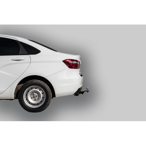 T-VAZ-41E TAVIALS ТСУ для Lada Vesta седан 2015-2022 без выреза бампера. Тип шара: E. Нагрузки: 1200/100 кг, масса фаркопа 12,8 кг (без электрики в комплекте)