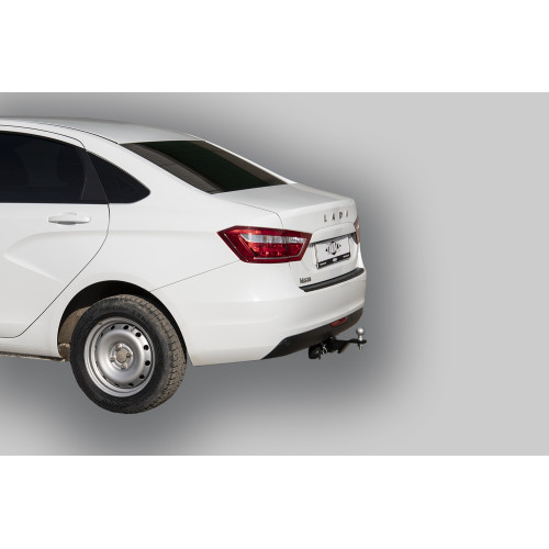 T-VAZ-41E TAVIALS ТСУ для Lada Vesta седан 2015-2022 без выреза бампера. Тип шара: E. Нагрузки: 1200/100 кг, масса фаркопа 12,8 кг (без электрики в комплекте)