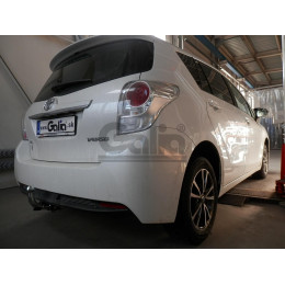 T063C GALIA Полностью оцинкованный фаркоп на Toyota Verso 2009-2013, 2013-2018. Тип шара: C (горизонтальный съемный). Установка без снятия и выреза бампера. Нагр