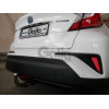 T073C GALIA Полностью оцинкованный фаркоп на Toyota C-HR 2018-2023, 2023-, Toyota Corolla хетчбек 2019-. Тип шара: C (горизонтальный съемный). Установка без выреза бампера. Нагрузки: 1600/80 кг, масса фаркопа 15,37 кг