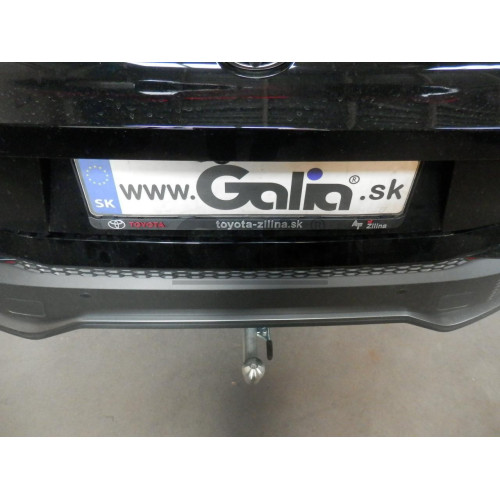 T073C GALIA Полностью оцинкованный фаркоп на Toyota C-HR 2018-2023, 2023-, Toyota Corolla хетчбек 2019-. Тип шара: C (горизонтальный съемный). Установка без выреза бампера. Нагрузки: 1600/80 кг, масса фаркопа 15,37 кг