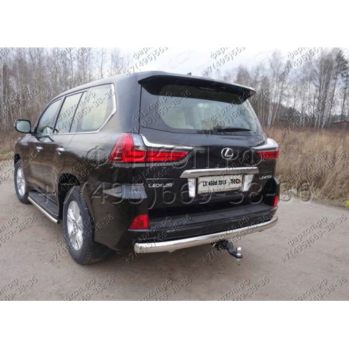 TCU00010 ТСС Фаркоп на Lexus LX450d 2015-2021. Требуется подрезка бампера. Тип шара: E (шаровый узел под американский квадрат). Нагрузки: 2500/100 кг