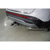 TCU00177 ТСС Фаркоп на Hyundai Santa Fe 2021-2023. Требуется подрезка бампера. Тип шара: E (шаровый узел под американский квадрат). Нагрузки: 1500/80 кг