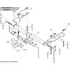 TCU00341 ТСС Фаркоп оцинкованный на JAC JS4 2022-, Москвич 3 2022-. Требуется подрезка бампера. Тип шара: A. Нагрузки: 1000/75 кг