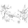 TCU00348 ТСС Фаркоп на Dongfeng DF6 2.3D AT Luxury 2022-. Требуется подрезка бампера. Тип шара: E (шаровый узел под американский квадрат, надпись DongFeng). Нагрузки: 1500/100 кг