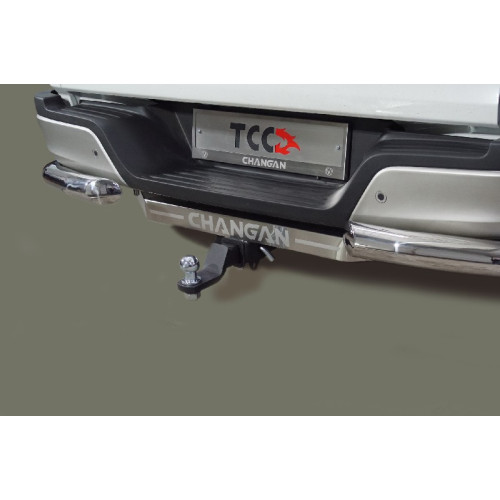 TCU00385 ТСС Фаркоп на Changan Hunter Plus 2.0 4WD 2023-. Тип шара: E (шаровый узел под американский квадрат). Нагрузки: 2500/100 кг