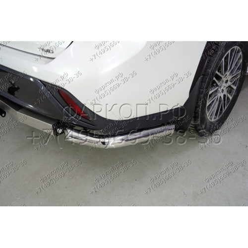 TCU00172 ТСС Фаркоп с нерж. накладкой на Toyota Highlander 2020- без подрезки бампера. Тип шара: E (шаровый узел под американский квадрат). Нагрузки: 1500/100 кг