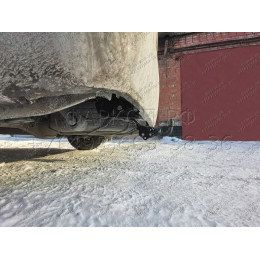 H.T56.A HALTY Фаркоп на Toyota Hiace H200 2004-2017, Toyota Regius Ace широкий кузов левый и правый руль 2005-2020 без подрезки бампера. Тип шара: A. Нагрузки: 1200/75 кг, масса 