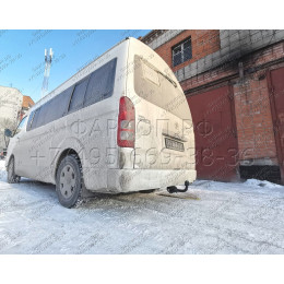 H.T56.A HALTY Фаркоп на Toyota Hiace H200 2004-2017, Toyota Regius Ace широкий кузов левый и правый руль 2005-2020 без подрезки бампера. Тип шара: A. Нагрузки: 1200/75 кг, масса 