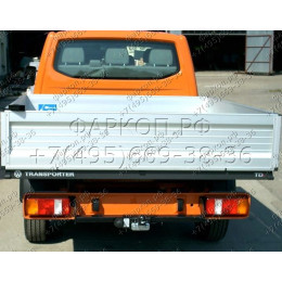 V-123 STEINHOF Фаркоп на Volkswagen Transporter T4 шасси 1990-2003 без снятия и подрезки бампера. Тип шара: F. Нагрузки: 2500/100 кг, масса фаркопа 20,7 кг (без электрики в 