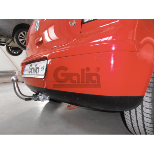 V042C GALIA Полностью оцинкованный фаркоп на Volkswagen Polo IV 2001-2009. Особенности: колесная база 2465 мм. Тип шара: C (горизонтальный съемный). Подрезка бампера. Нагрузки: 1200/60 кг, масса фаркопа 14,85 кг