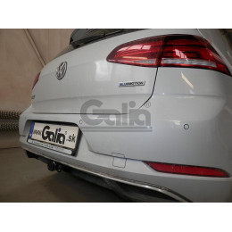 V087C GALIA Полностью оцинкованный фаркоп на Volkswagen Golf хетчбек 3/5 дверей 2018-. Тип шара: C (горизонтальный съемный). Установка без выреза бампера. На