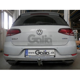 V087C GALIA Полностью оцинкованный фаркоп на Volkswagen Golf хетчбек 3/5 дверей 2018-. Тип шара: C (горизонтальный съемный). Установка без выреза бампера. На