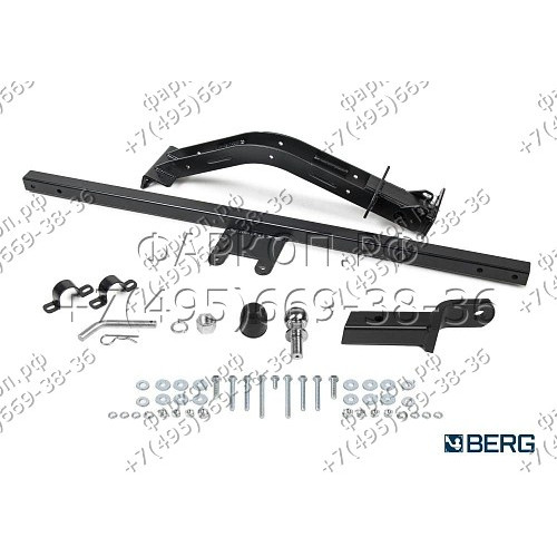 F.6017.003 BERG Фаркоп на Lada Niva Legend 2020-, Lada 4x4 2006-2020, Lada Niva 1995-2006, Lada 4x4 Urban 2014-2020, Lada Niva Legend Urban 2020- без снятия и подрезки бампера. Тип шара: E. Нагрузки: 900/75 кг, масса фаркопа 15,1 кг (без электрики в компл