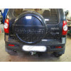 T-VAZ-18A TAVIALS ТСУ со съемным шаром для ВАЗ 2123 Chevrolet Niva / Шевроле Нива / Шнива 1999-2020, Lada Niva 2020-2021, Lada Niva Travel 2021- без снятия и выреза бампера. Нагрузки: 750/75 кг, масса фаркопа 13,24 кг, требуется 4 сверления (без электрики
