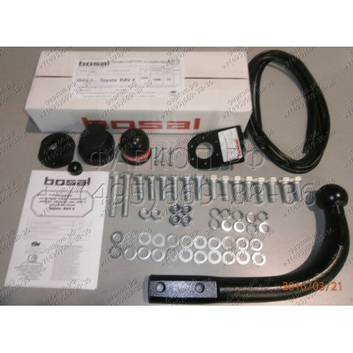 3043-A ORIS Фаркоп на Toyota RAV4 2006-2013 без выреза в бампере. Тип шара: A. Нагрузки: 1500/100 кг, масса фаркопа 25,4 кг (без электрики в комплекте)