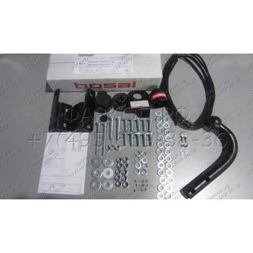 4160-A ORIS Фаркоп на Mitsubishi Pajero III 2000-2007, Pajero IV 4x4 2007-2020. Необходима подрезка бампера. Тип шара: A. Нагрузки: 2500/100 кг, масса фаркопа 24,3 кг (без электрики в комплекте)