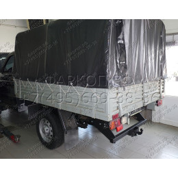 UAZ-08 AVTOS Фаркоп на УАЗ Cargo 2011-, УАЗ Profi 2017- без снятия и подрезки бампера. Тип шара: F. Нагрузки: 2000/100 кг, масса фаркопа 22 кг (электрика в комплекте)