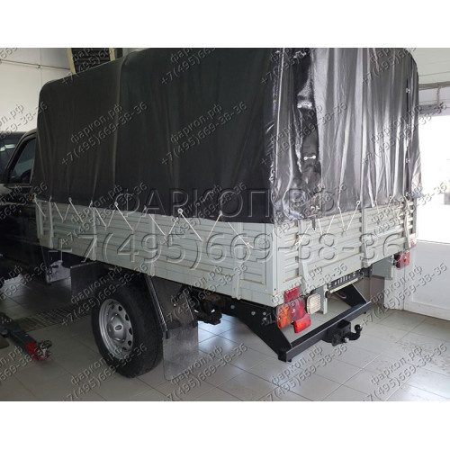 UAZ-08 AVTOS Фаркоп на УАЗ Cargo 2011-, УАЗ Profi 2017- без снятия и подрезки бампера. Тип шара: F. Нагрузки: 2000/100 кг, масса фаркопа 22 кг (электрика в комплекте) (без электрики в комплекте)