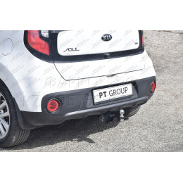 KSL-13-991122.00 PT GROUP Фаркоп на Kia Soul 2014-2019 без подрезки бампера. Тип шара: E (легкосъемный шар под квадрат). Нагрузки: 1500/80 кг, масса фаркопа 16,2 кг (без 