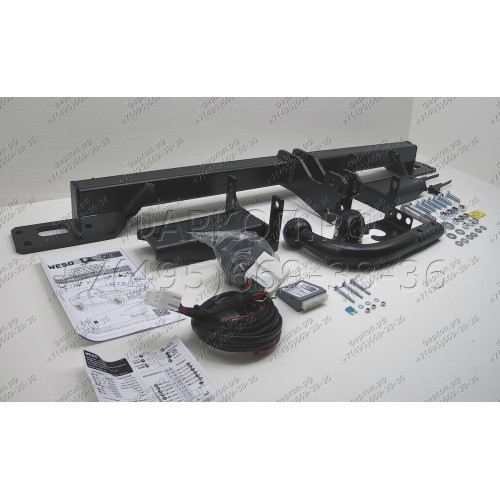 1244-A ORIS Фаркоп на Lada Vesta 2022-, Lada Vesta Cross 2022- без подрезки бампера. Тип шара: A. Нагрузки: 900/75 кг, масса фаркопа 12,5 кг (штатная электрика в комплекте)