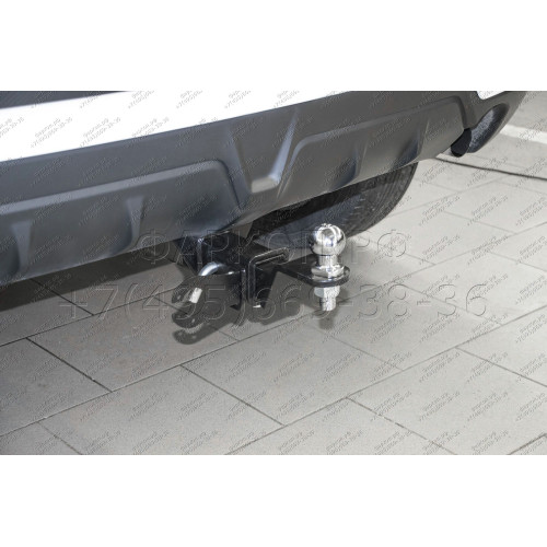 MAS-10-991122.00 PT GROUP Фаркоп на Mitsubishi ASX 2010-2022 без подрезки бампера. Тип шара: E (легкосъемный шар под квадрат). Нагрузки: 1600/80 кг, масса фаркопа 17 кг (без электрики в комплекте)
