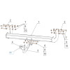 2257-A ORIS Фаркоп на Mercedes V-Class w447 2014-, Mercedes Vito w639 2003-2014, w447 2014-, Mercedes Viano w639 2003-2014. Необходима подрезка бампера. Тип шара: A. Нагрузки: 2500/100 кг, масса фаркопа 21,7 кг (без электрики в комплекте)