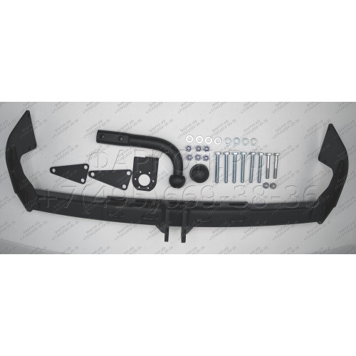 2257-A ORIS Фаркоп на Mercedes V-Class w447 2014-, Mercedes Vito w639 2003-2014, w447 2014-, Mercedes Viano w639 2003-2014. Необходима подрезка бампера. Тип шара: A. Нагрузки: 2500/100 кг, масса фаркопа 21,7 кг (без электрики в комплекте)