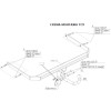 3967-A ORIS Фаркоп на Ford Focus III хетчбек 2011-2018, Focus II хетчбек 2004-2010, Ford C-Max 2004-2011, Ford Grand C-Max 2011-2019, Mazda 3 хетчбек 2009-2013, Mazda 3 седан 2003-2009. Необходима подрезка бампера. Тип шара: A. Нагрузки: 1200/75 кг, масса