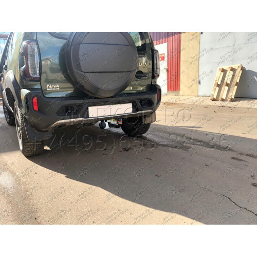 VAZ-33 AVTOS Фаркоп на Chevrolet Niva 2123 (оборудованные ГБО) 2002-2020, Lada Niva 2020-2021, Lada Niva Travel 2021- без снятия и подрезки бампера. Тип шара: A. Нагрузки: 1250/75 кг, масса фаркопа 14,1 кг (без электрики в комплекте)