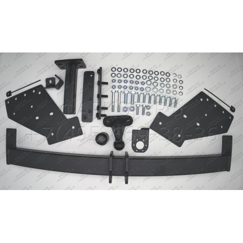 4153-F ORIS Фаркоп на Mitsubishi L200 2007-2014, L200 Triton 2019-2023 без выреза в бампере. Тип шара: F. Нагрузки: 1500/75 кг, масса фаркопа 31,9 кг (без электрики в комплекте)