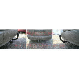 4221-A ORIS Фаркоп на Hyundai Accent хетчбек/седан 1999-2006 без выреза в бампере. Тип шара: A. Нагрузки: 1000/75 кг, масса фаркопа 14,5 кг (без электрики в комплект