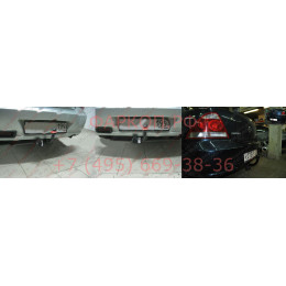 4353-A ORIS Фаркоп на Nissan Almera Classic седан 2006-2013. Необходима подрезка бампера. Тип шара: A. Нагрузки: 1000/50 кг, масса фаркопа 14,8 кг (без электрики в комп