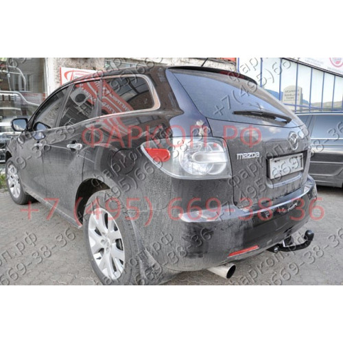 4526-A ORIS Фаркоп на Mazda CX-7 2007-2012 без выреза в бампере. Тип шара: A. Нагрузки: 1300/50 кг, масса фаркопа 21,1 кг (без электрики в комплекте)