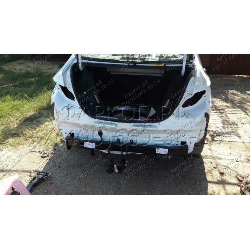 HY 23 AVTOS Фаркоп на Hyundai Solaris седан/хетчбек 2011-2017, Kia Rio III седан 2011-2017. Необходима подрезка бампера. Тип шара: A. Нагрузки: 1000/75 кг, масса фаркопа 17 кг (без электрики в комплекте)