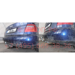 A035C GALIA Полностью оцинкованный фаркоп на Audi A4 седан/универсал 1994-2000, включая 4WD (Quattro). Подрозетник убирается за бампер. Тип шара: C (горизонтал
