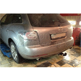 343066600001 WESTFALIA Фаркоп на Mazda CX-7 2007-2012. Невидимый вырез в бампере. Условно-съемный шар (на 2 болтах). Нагрузки 2000/85 кг, масса фаркопа 22 кг
