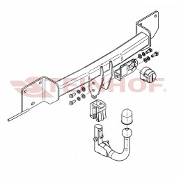 B-046 STEINHOF Фаркоп на BMW 3-Series седан E90, кроме 335i, 335d 03/2005-2012, универсал E91 10/2005-2013, 1-Series хетчбек 3/5 дверей E81/E87 2004-2011, 1-Series купе E82, кроме 135i 2007-2011. Требу