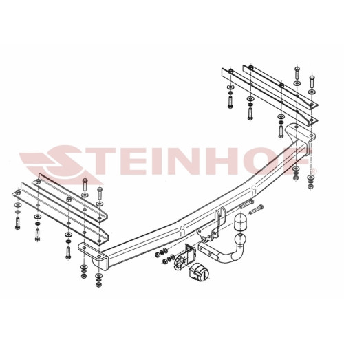 C-207 STEINHOF Фаркоп на Chrysler Voyager Stown Go 2008-2015, Chrysler Grand Voyager Stown Go 2008-2015, Dodge Caravan Stown Go 2008-2016, Dodge Grand Caravan Stown Go 2008-2016 (все кроме версий с парктрониками). Требуется подрезка бампера. Тип шара: A. 