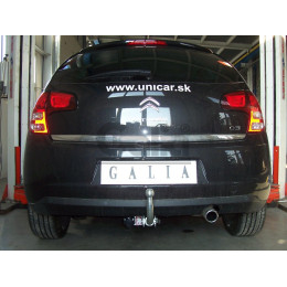 C048C GALIA Полностью оцинкованный фаркоп на Citroen C3 2002-2010, C3 II 2010-2016, кроме DS3. Тип шара: C (горизонтальный съемный). Без выреза бампера. Нагрузки: 1200/5