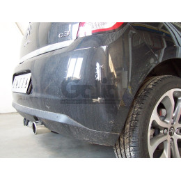 C048C GALIA Полностью оцинкованный фаркоп на Citroen C3 2002-2010, C3 II 2010-2016, кроме DS3. Тип шара: C (горизонтальный съемный). Без выреза бампера. Нагрузки: 1200/5
