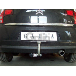 C048C GALIA Полностью оцинкованный фаркоп на Citroen C3 2002-2010, C3 II 2010-2016, кроме DS3. Тип шара: C (горизонтальный съемный). Без выреза бампера. Нагрузки: 1200/5