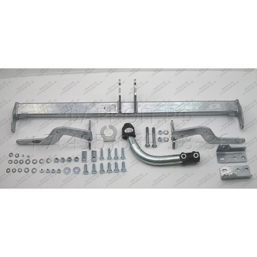 C051A GALIA Полностью оцинкованный фаркоп на Citroen C4 Picasso 2006-2013, Citroen C4 Grand Picasso 2006-2013, Peugeot 5008 2009-2017. Тип шара: A. Невидимая минимальная подрезка бампера. Нагрузки: 1600/75 кг, масса фаркопа 16,62 кг