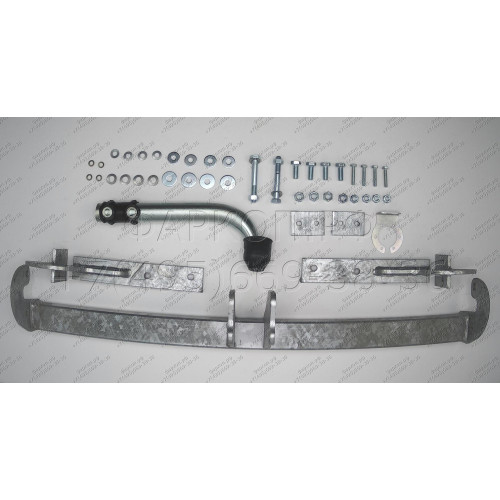 C057A GALIA Полностью оцинкованный фаркоп на Citroen C4 седан 2008-2013, сборка Южная Америка. Тип шара: A. Без выреза бампера. Нагрузки: 1500/70 кг, масса фаркопа 18,01 кг