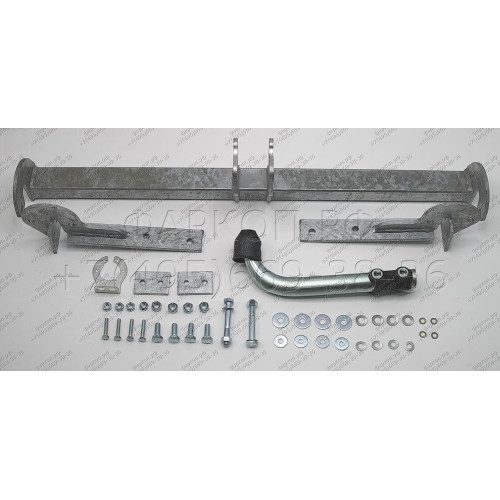 C057A GALIA Полностью оцинкованный фаркоп на Citroen C4 седан 2008-2013, сборка Южная Америка. Тип шара: A. Без выреза бампера. Нагрузки: 1500/70 кг, масса фаркопа 18,01 кг