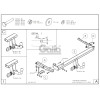 C061C GALIA Полностью оцинкованный фаркоп на Chevrolet Orlando 2011-2019, в т.ч. для авто с запасным колесом. Тип шара: C (горизонтальный съемный). Невидимый вырез бампера. Нагрузки: 1600/75 кг, масса фаркопа 18,77 кг