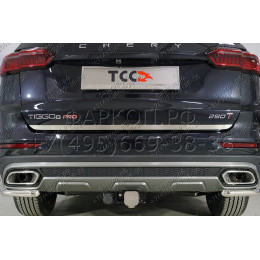 TCU00158 ТСС Фаркоп на Chery Tiggo 8 Pro Max 2022-, Chery Tiggo 8 Pro 2021-2024, Chery Tiggo 8 2020-2024, Xcite X-Cross 8 2024-. Требуется подрезка бампера. Тип шара: E (шаровый узел под америк
