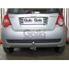 D038C GALIA Полностью оцинкованный фаркоп на Chevrolet Aveo хетчбек 3/5 дверей 2002-2012, Daewoo Kalos хетчбек 3/5 дверей 2002-2012. Тип шара: C (горизонтальный съемный). Невидимый вырез бампера. Нагрузки: 1100/50 кг, масса фаркопа 16,67 кг