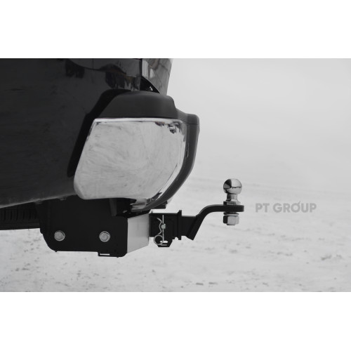 DFS-22-991124.00 PT GROUP Распродажа! Фаркоп с нержавеющей накладкой на Dongfeng DF6 2022- без подрезки бампера. Тип шара: E (легкосъемный шар под квадрат). Нагрузки: 1500/100 кг, масса фаркопа 33,2 кг (без электрики в комплекте)